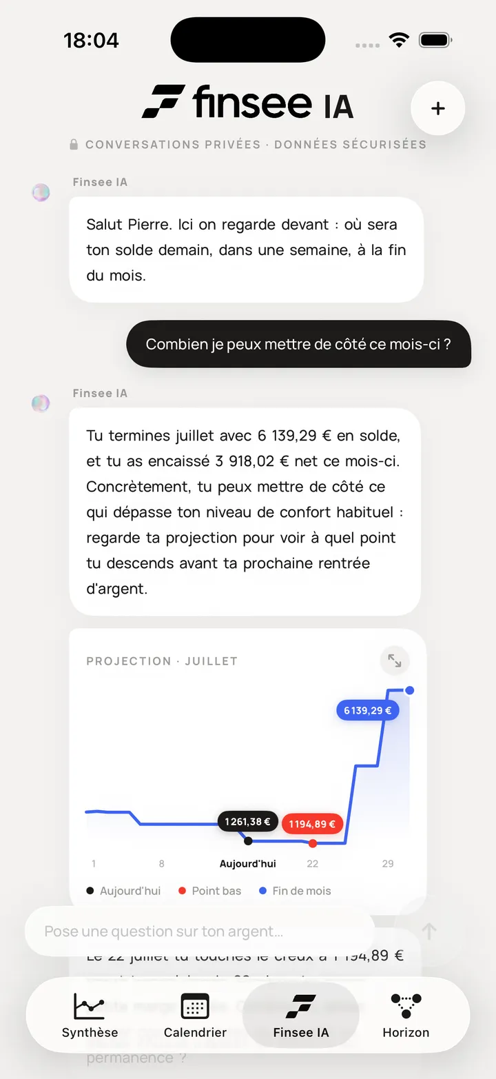 Finsee IA, l'assistant conversationnel de l'app Finsee